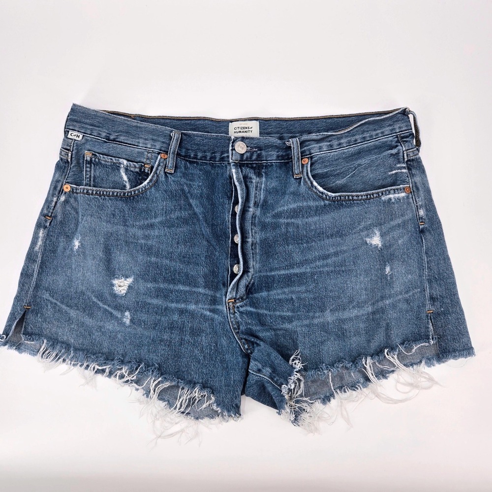 Citizens of Humanity Marlow Premium‎ Jorts Vintage Rigid Denim Cutoff Shorts 32